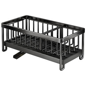 Support de rangement pour évier de cuisine en gros avec porte-savon, porte-éponge et porte-brosse haute - Product Image 1