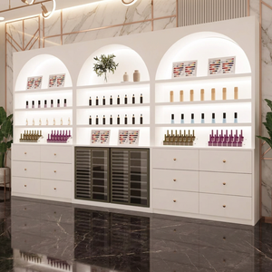 Vitrine moderne pour vernis à ongles avec éclairage LED et tiroirs de rangement pour usage en salon - Product Image 1