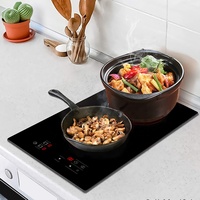 Offre Spéciale américaine 120v 3500W Smart Touch Stove Cook Top Cuisinière électrique 3 brûleurs Cuisinière à induction