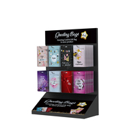 Personalizado Niten Table top de un solo lado Pegboard Display Rack Stand con ganchos
