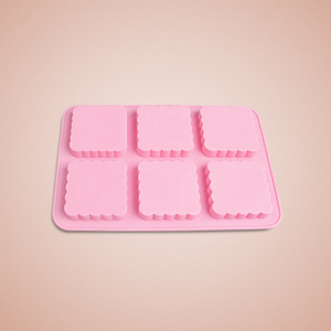 Molde de Silicona Rectangular de 6 Cavidades con Forma de Flor para Cupcakes, Donuts y Panecillos Pequeños (25x16x2 CM) - Marca Cathylin - Product Image 4