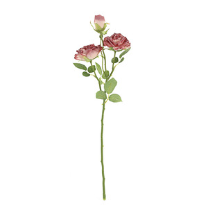 Fleur artificielle en soie, rose, branche unique, rouge, rose, blanc, décoration de salon, décoration intérieure - Product Image 5