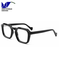 Montura Óptica de Acetato de Aro Completo Personalizada OEM, Talla 51-22-145, Visión de Alta Definición para Adultos Unisex, Diseño de Equipo Interno