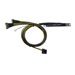 Cable Riser PCIe 6.0 CEM, PCIe 6.0 <span class=keywords><strong>SLOT</strong></span> 16X a MCIO 8X *2+HSG PH4.2 8P+HSG PH2.0 4P - Product Image 4