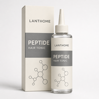 Tonique Capillaire Rafraîchissant à Absorption Rapide, Formule Douce et Non Grasse, Soin Quotidien du Cuir Chevelu Personnalisé OEM, Peptide Léger à Absorption Rapide