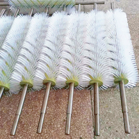 Brosse à rouleaux cylindrique en nylon souple haute performance OEM ODM pour le nettoyage et le polissage industriels