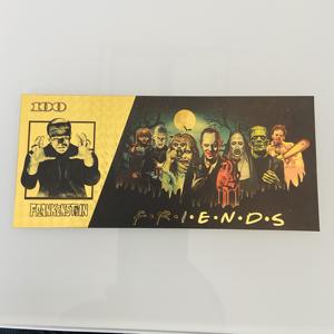 ธนบัตรฟอยล์สีทองมีแผ่นฟอยล์สีทองลายภาพยนตร์แนวสยองขวัญสไตล์อเมริกันออกแบบได้ตามต้องการ - Product Image 4