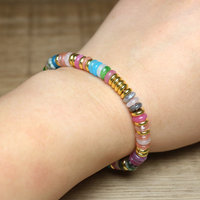 Bracelet délicat en pierre naturelle 2*6mm pour femme, bijoux de mode, bracelet en pierre d'aventurine verte, cristal de guérison, cadeau