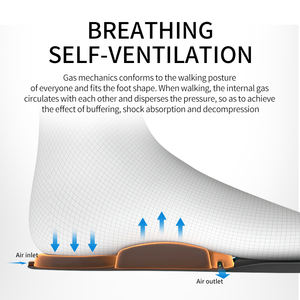 Semelles de sport à coussin d'air, semelles à coussin d'air, semelles de sport à coussin d'air, inserts de chaussures gonflables, absorption des chocs, semelles gonflables - Product Image 3