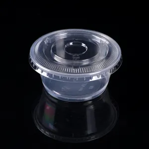 Wholesale Eco Friendly 3.25 Oz Disposable Sauce Containers Transparent Cup Portion For Sauce