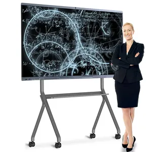 55 65 75 86 98 110 inç okul toplantısı dokunmatik akıllı interaktif tahta All-in-one bilgisayar interaktif panel beyaz tahta tahta