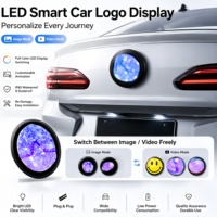 Emblème électronique pour voiture BMW, écran LED dynamique intelligent, badge de voiture, écran rond, accessoires de voiture