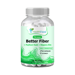 Complément Alimentaire Personnalisé Ocean Better Fiber Capsule Optimisé avec Psyllium Hulk et Sloppery Elim, Mélange Breveté - Product Image 1