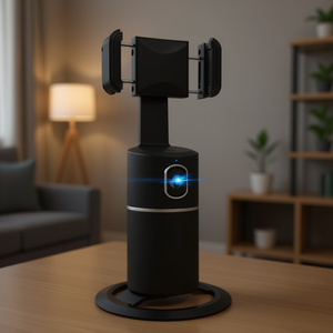 Trépied à suivi automatique du visage, rotation à 360 degrés, batterie rechargeable, support pour smartphone pour diffusion en direct, vlog et vidéo - Product Image 2