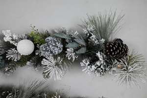 Nueva llegada personalizada Pvc verde decoración de Navidad guirnalda artificial moderna - Product Image 4