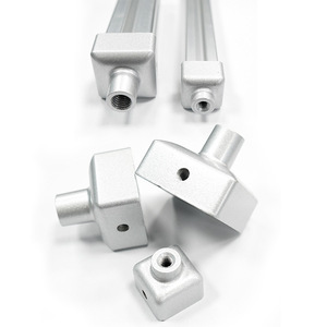 Aluminum Profile Accessories Caster Wheel Mounting Base Square 6000 Series Alloy Multipurpose - Product Image 2