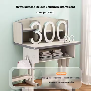 Ergonomic trẻ em nghiên cứu bàn ghế thiết lập màu xanh hồng đồ nội thất bằng gỗ Chiều cao có thể điều chỉnh cho home & Trường học cho phòng ngủ sử dụng - Product Image 5