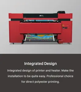 Large Format 1.8m I3200 I1600 2/4 Heads CMYK Sublimation Ink Flag Light Box Display Board Direct Polyester Textile Printer
