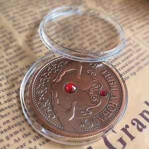 Ruso para amor con incrustaciones de piedras preciosas, moneda de bronce rojo, medalla conmemorativa impresa UV y Moneda de confesión, regalo para novia - Product Image 2