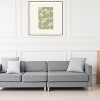 Peinture décorative encadrée haut de gamme, moderne et minimaliste, pour restaurant, design abstrait noir et blanc, style luxe léger pour salon