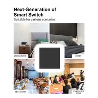 Interrupteur intelligent Zigbee Smart Life, commande vocale Alexa, 1/2/3/4/8 boutons, scénario, verre AG, métal, PC, étanche, pour la maison