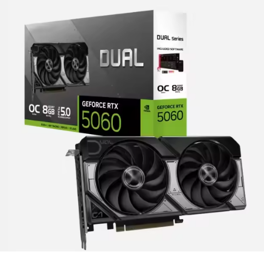 New RTX 5060 8GB GDDR7 Gaming Desktop GPU Fan PCI Express 4.0