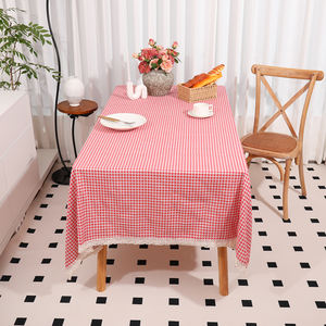 Tovaglia arricciato rettangolo di lino personalizzato con Logo in lino spesso tovaglia <span class=keywords><strong>a</strong></span> scacchi per sala <span class=keywords><strong>da</strong></span> pranzo - Product Image 6