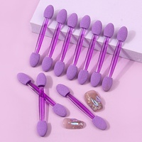 Nouvelles 25 bâtonnets jetables double-embout pour fards à paupières, pinceaux éponge en latex avec outils de mélange de poudre pour nail art