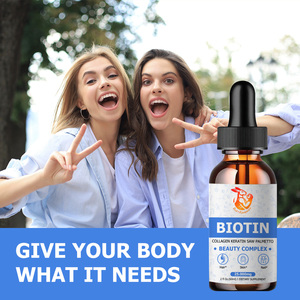 Beauty Supplement Biotin <b>Liquid</b> Drops with <b>Vitamin</b> B and Fish Collagen for Skin Whitening Improve Skin Hydration Drops - Product Image 3