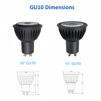 Projecteurs LED encastrés en aluminium GU10/GU5.3 5W/7W IP33 Garantie 3 ans CRI élevé 95/90 AC 100-240V