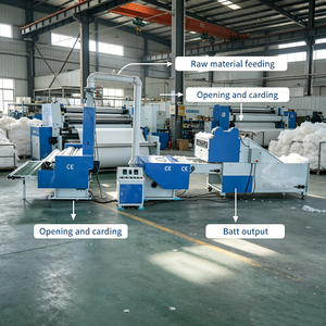 Équipement de circulation des fibres, Machine de peignage par circulation d'air, Machine à feutrage à aiguilles, Machine de peignage par circulation d'air pour le recyclage des fibres, Recyclage - Product Image 1