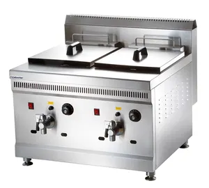 Yeni varış çin fabrika endüstriyel gaz kullanılan cips tavuk basınçlı gaz fritöz makinesi