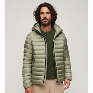 Chaqueta Acolchada para Hombre para Clima Frío con Personalización Completa en Tendencia de Moda Urbana, Chaquetas Acolchadas para Hombre de Nailon y Poliéster - Product Image 1