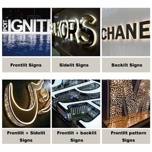 Factory Back Light Acrylic Metal <b>Led</b> 3d Channel <b>Letter</b> Sign Illuminated Logo Shop Store Custom <b>Led</b> Business Sign - Product Image 5
