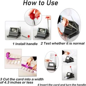 Factory Sales Manual Badge Cutting Id Pvc 86*54 Business Card <b>Cutter</b> <b>Machine</b> - Product Image 3
