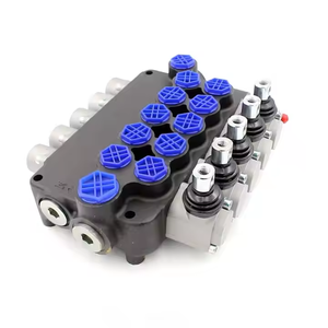 Vanne de distribution de débit hydraulique manuelle Huamao P80F-G34-OT pour pelle rétrocaveuse, vanne à 5 bobines, 15 kg, solutions d'automatisation industrielle - Product Image 1
