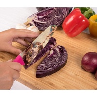 Couteaux de cuisine en acier inoxydable revêtu, modèles colorés, couteau de cuisine avec manche en pp 1 pièce