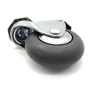 Support médical, tige filetée 80 côtière A à bande ronde souple, roue à roulettes de meubles <span class=keywords><strong>en</strong></span> caoutchouc thermoplastique, 75mm, 1 pièce - Product Image 2