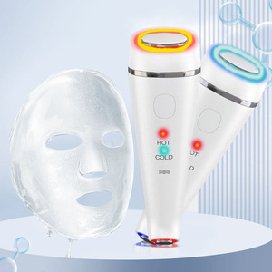 Masajeador facial caliente y frío-Herramienta de belleza de vibración de enfriamiento y calentamiento-Equipo de masaje para el cuidado de la piel del spa - Product Image 1