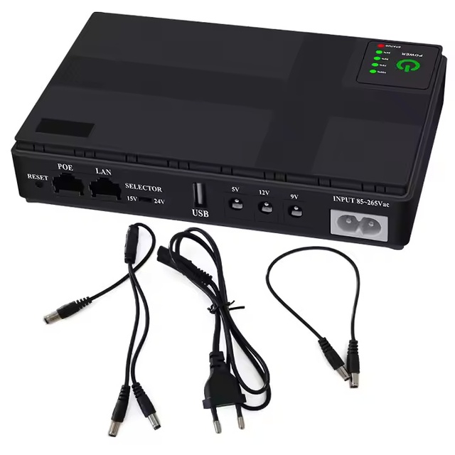 10400mah Lithium Battery Rechargeable Ups 18W 36W Uninterruptible Power Supply for Wifi Router