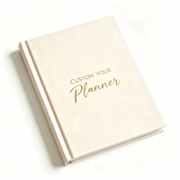 Carnet de notes personnalisé en tissu de coton relié à la main, de qualité supérieure, avec impression personnalisée pour les fêtes