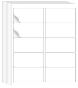 Self-Adhesive Labels Matte White BPA-Free No Jam Clear Printing for Laser/Inkjet <b>Printers</b> - Product Image 1