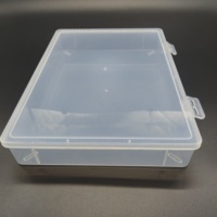 Boîte de rangement rectangulaire transparente en PP avec double loquet pour le stockage de pièces mécaniques et de vis – Vente en gros