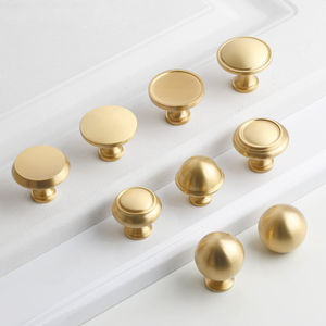 批发厂家直销简约衣柜门黄铜拉手五金配件金拉手 - Product Image 3