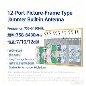 Interferómetro de doce puertos para marcos de fotos, antena direccional con montaje de tornillo, modelo 56232, conector macho tipo N, hembra 56232, doce puertos - Product Image 2