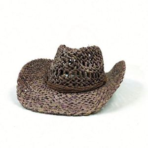Custom New Arrival Summer Straw Cowboy <b>Hat</b> <b>for</b> Women Men Beach Traveling Sun Shade - Product Image 6