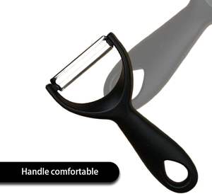 Best Selling Stainless Steel Y-Shaped <b>Vegetable</b> Fruit Sharp <b>Peeler</b> Grater Slicer Kitchen Gadget Black Plastic PP Handle Direct - Product Image 3