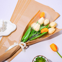 Sac en papier kraft pour emballage de fleurs, emballage de fleurs pour bouquet de fleuristes, fournitures d'emballage cadeau pour fête d'anniversaire, mariage, bricolage