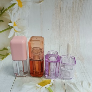 Tubos de brillo labial de ABS/AS/PETG con tapa de rosca, delgados, con brocha grande, botellas vacías para cosméticos líquidos, envases de maquillaje - Product Image 3