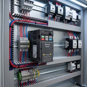 VFD4A8MS21ANSAA VFD MS300 750w 1HP เฟสเดียว 200V-240VAC ใหม่ VFD4A8MS21ENSAA ควบคุม VFD VFD4A8MS21ENSAA - Product Image 1